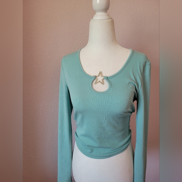 Rue 21 teal star top - Picture 1 of 4